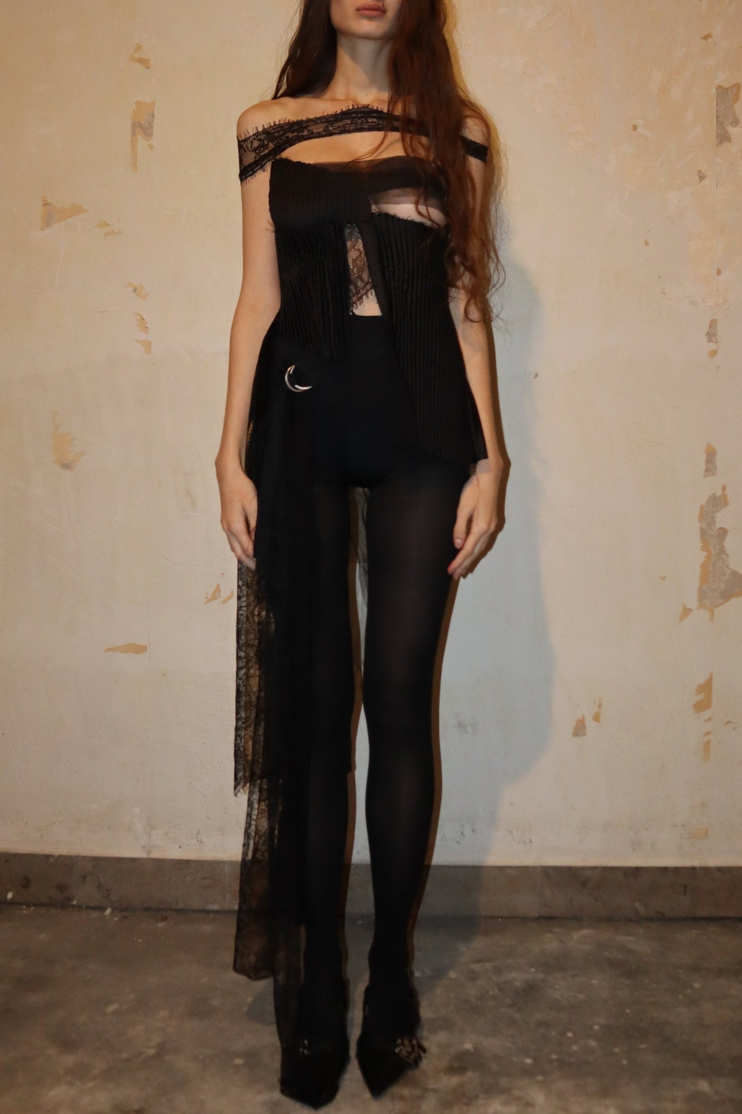 Maison Isabel Maciel deconstructed asymmetric top, featured in lookbook.