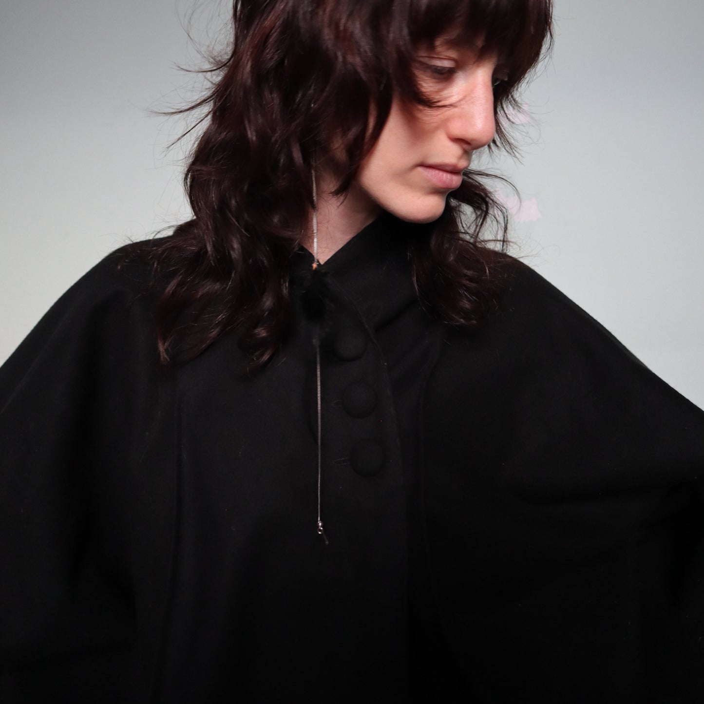 Maison Isabel Maciel extended sleeve wool coat, featured in lookbook.
