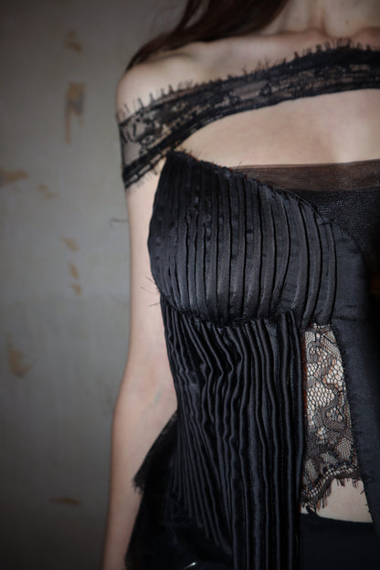 Maison Isabel Maciel deconstructed asymmetric top, featured in lookbook.