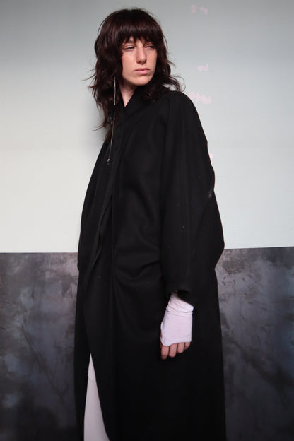 Maison Isabel Maciel extended sleeve wool coat, featured in lookbook.