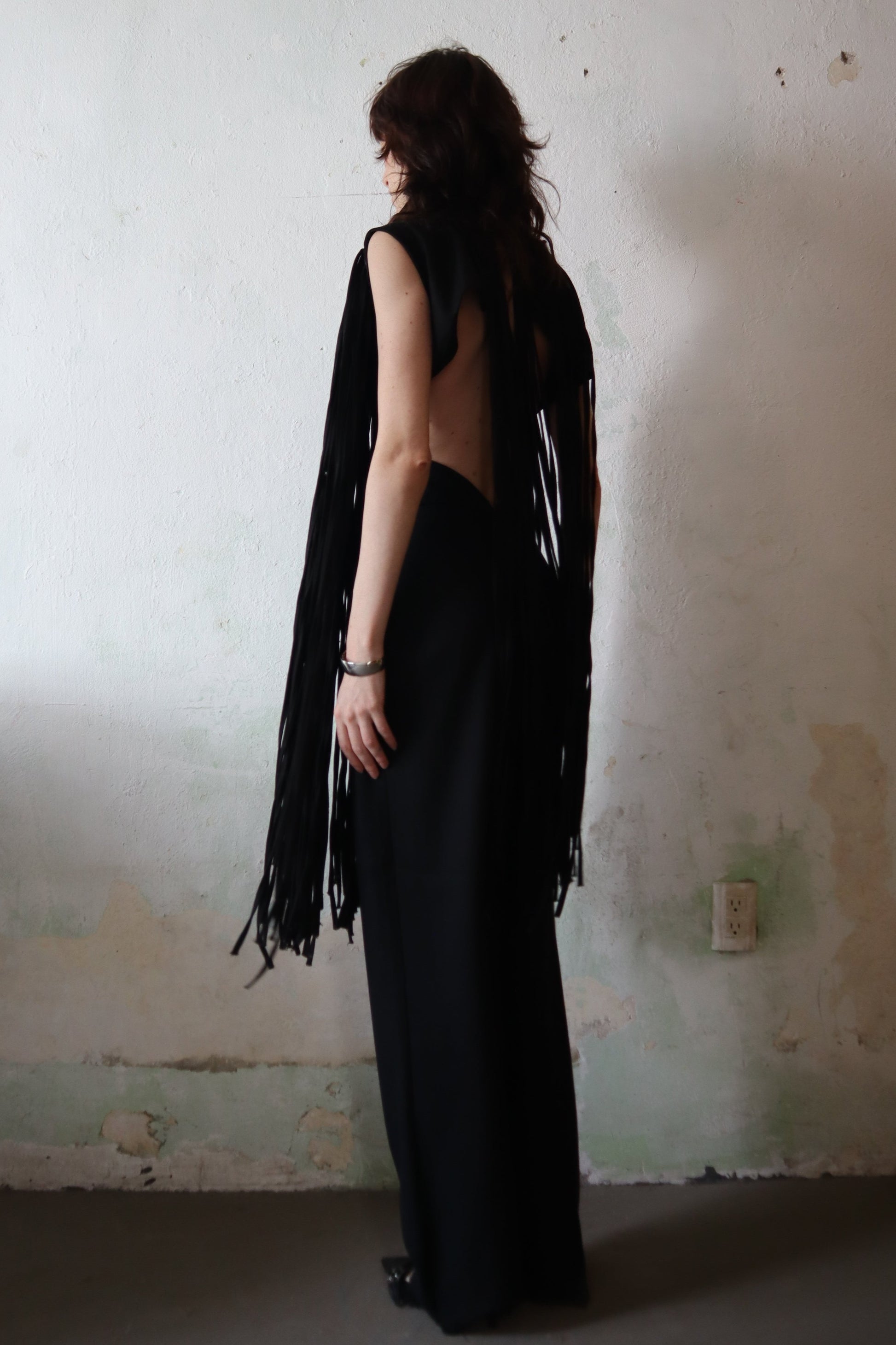 Maison Isabel Maciel hanging straps denim bolero, featured in lookbook.