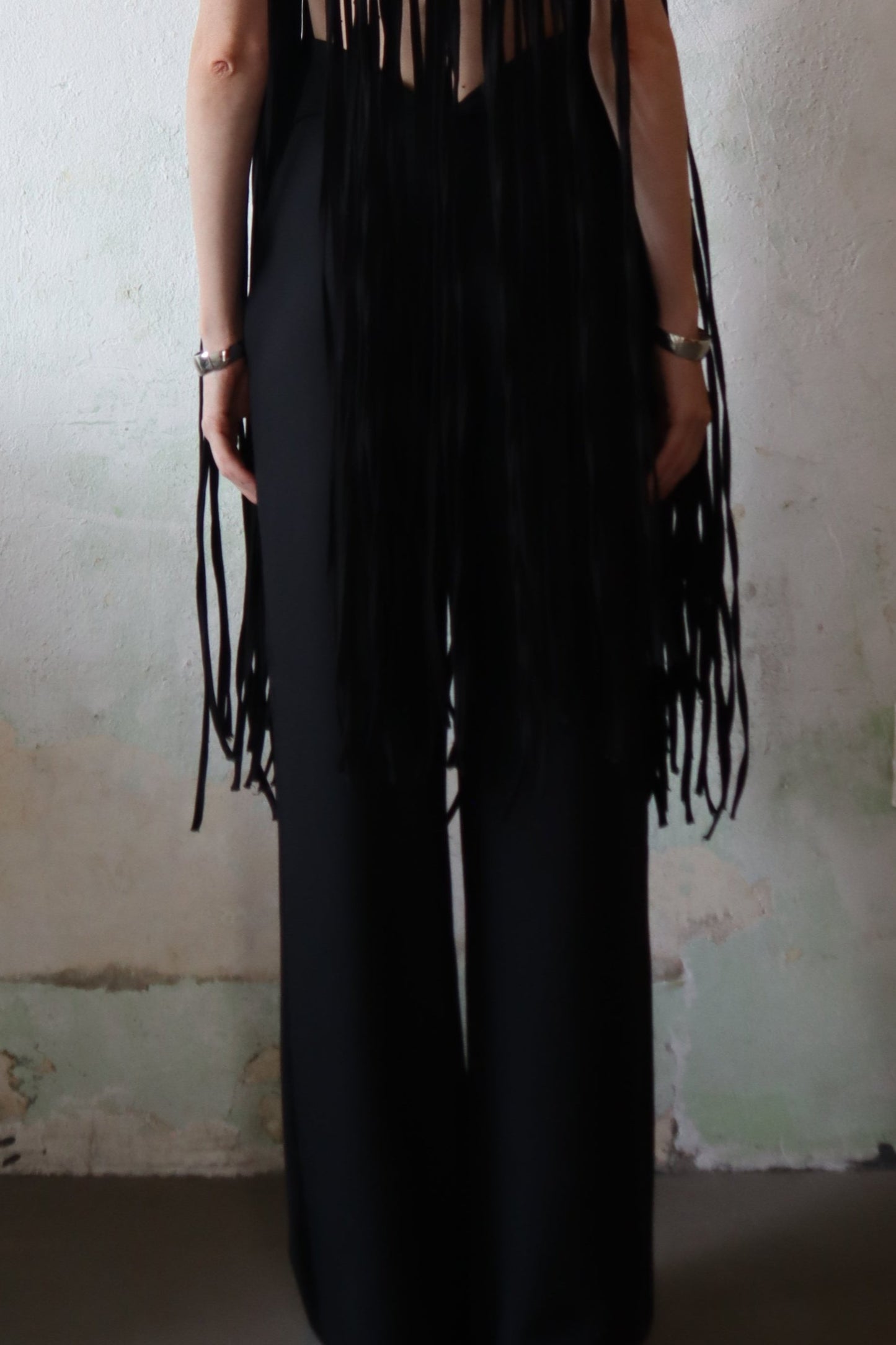 Maison Isabel Maciel- High waisted v cut pants, featured in lookbook.