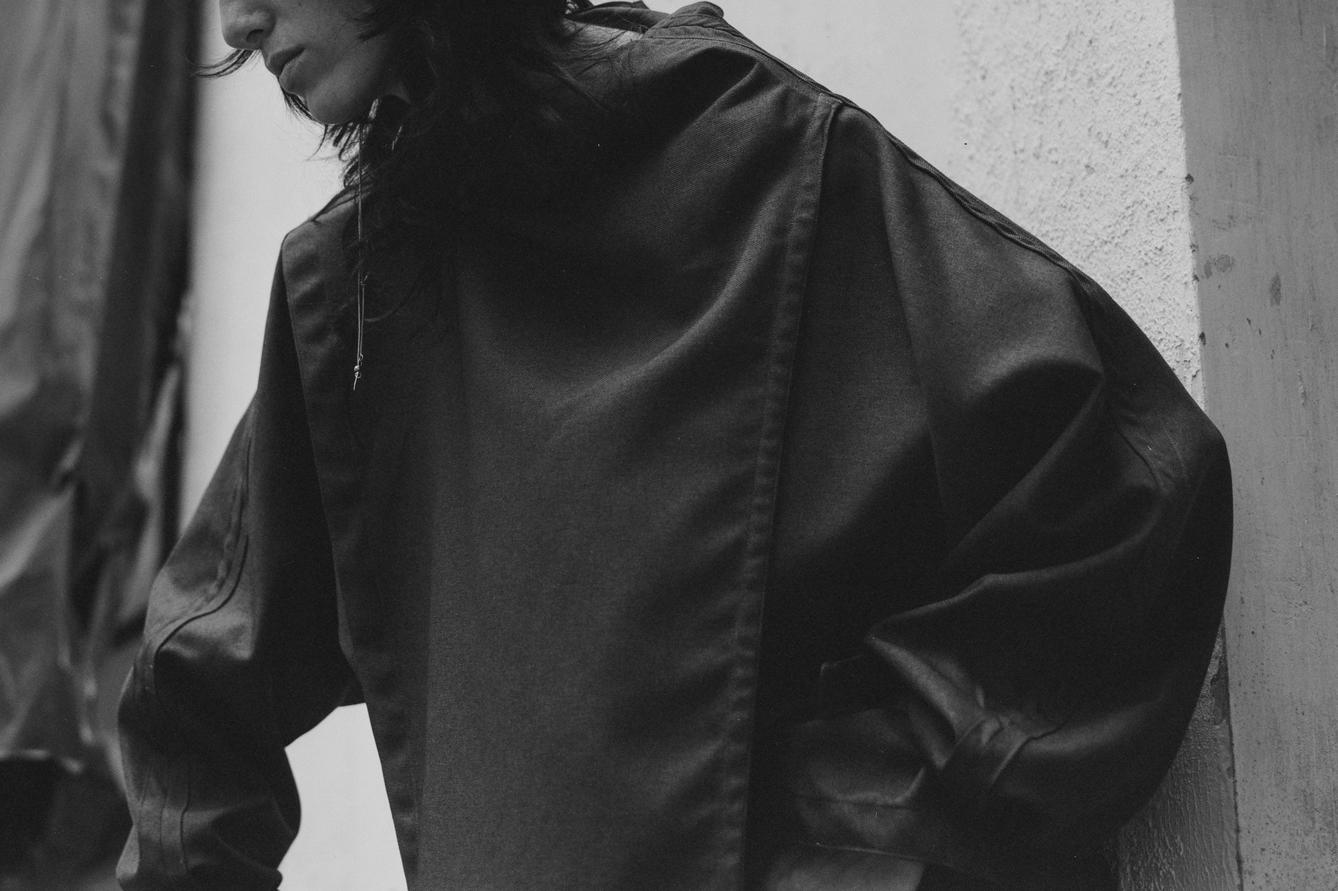 Maison Isabel Maciel oversized extended sleeve suit, featured in lookbook.