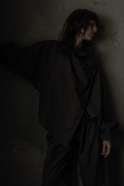 Maison Isabel Maciel oversized extended sleeve suit, featured in lookbook.