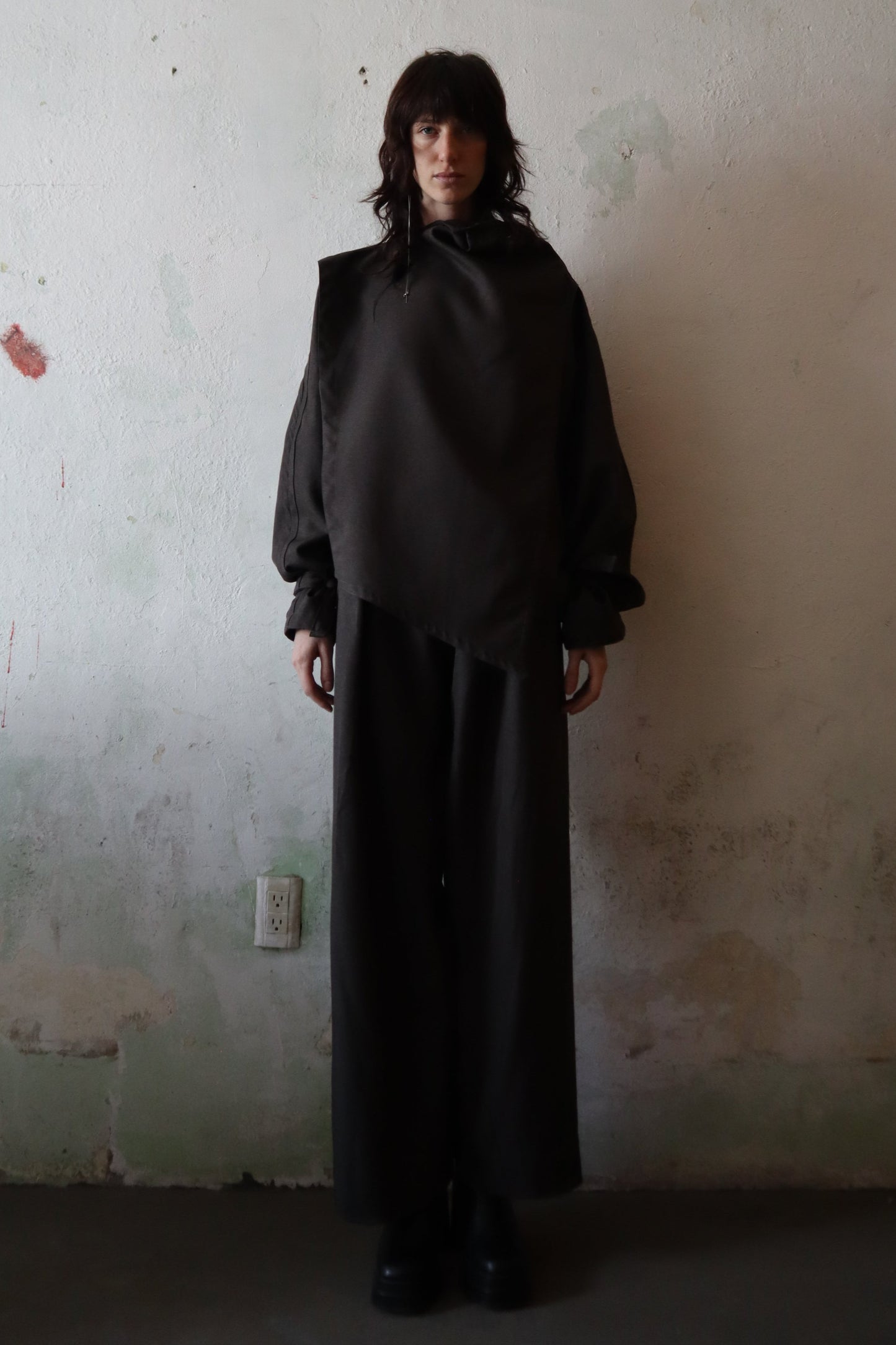 Maison Isabel Maciel oversized extended sleeve suit, featured in lookbook.