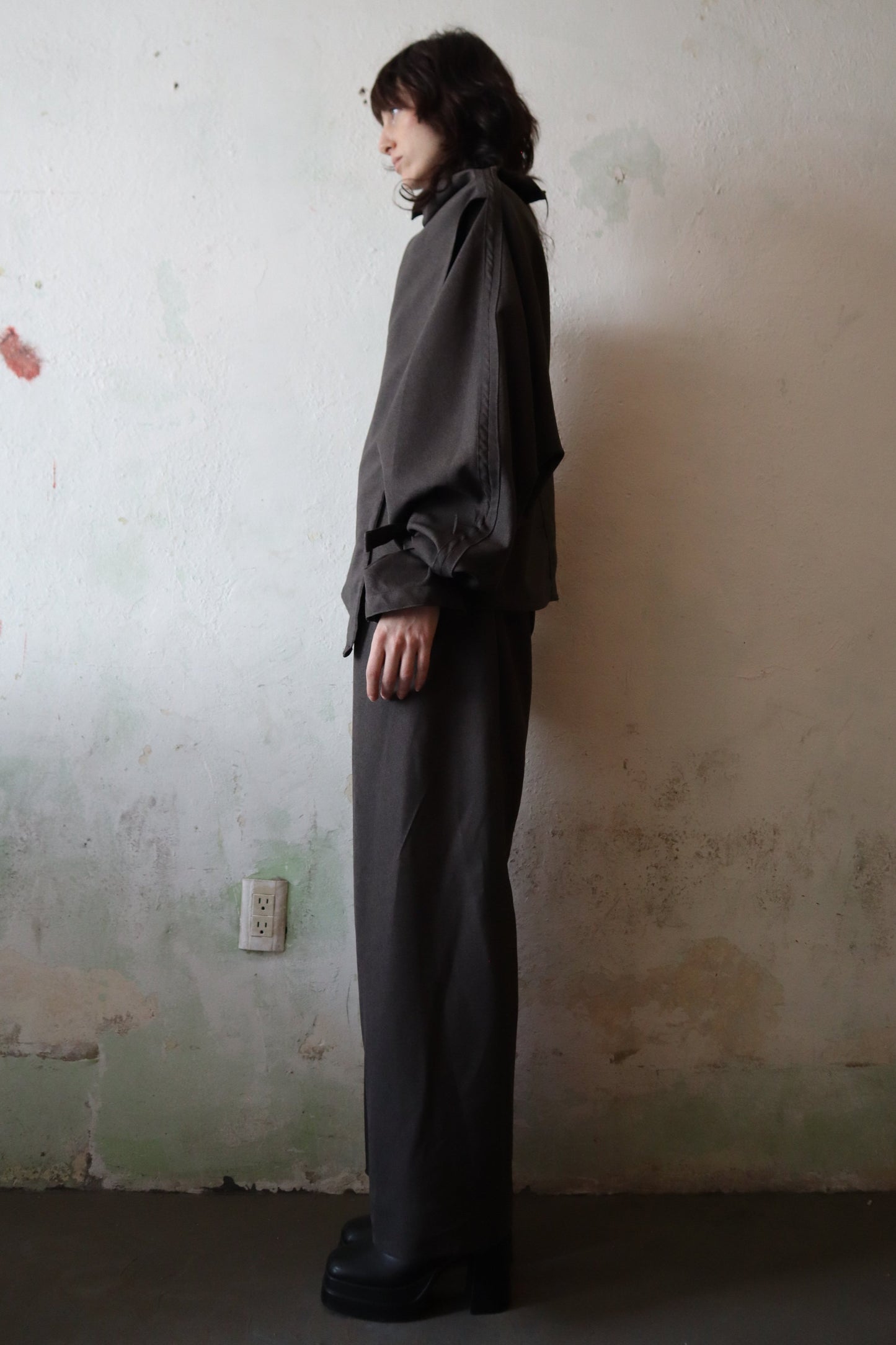 Maison Isabel Maciel oversized extended sleeve suit, featured in lookbook.